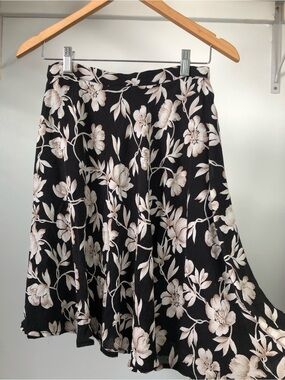 90s Vintage JH Collectibles Asymmetrical Hem Knee Length Skirt